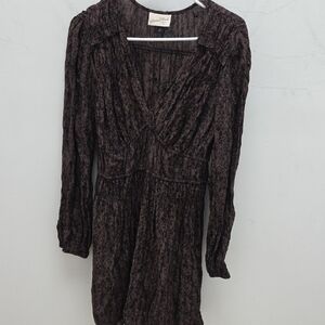 5/$25-Universal Thread Black Long Sleeve Dress